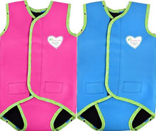 Load image into Gallery viewer, Turtle Tots Swim Wrap - Blue, Pink and Green
