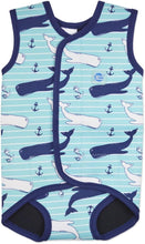 Load image into Gallery viewer, Turtle Tots Swim Wrap - Blue, Pink and Green
