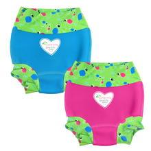 Load image into Gallery viewer, Turtle Tots NeoNappy - Pink, Blue and Green
