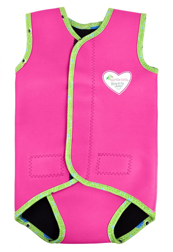 Turtle Tots Swim Wrap - Blue, Pink and Green